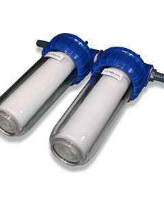 Filter unit with 2 filters 10/25 micron